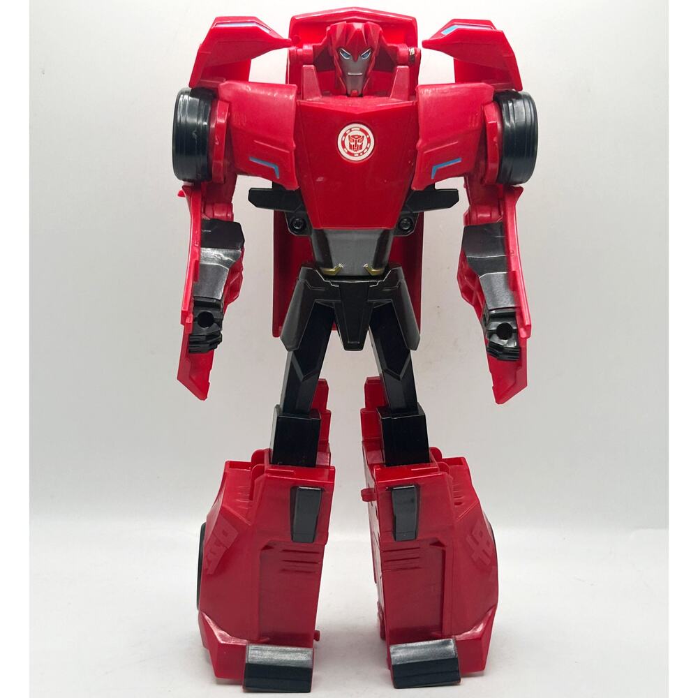 Transformers Red Sideswipe Robots in Disquise Car 3 Step Changer 2015 Hasbro